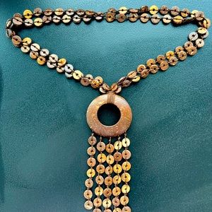 Coconut shell necklace